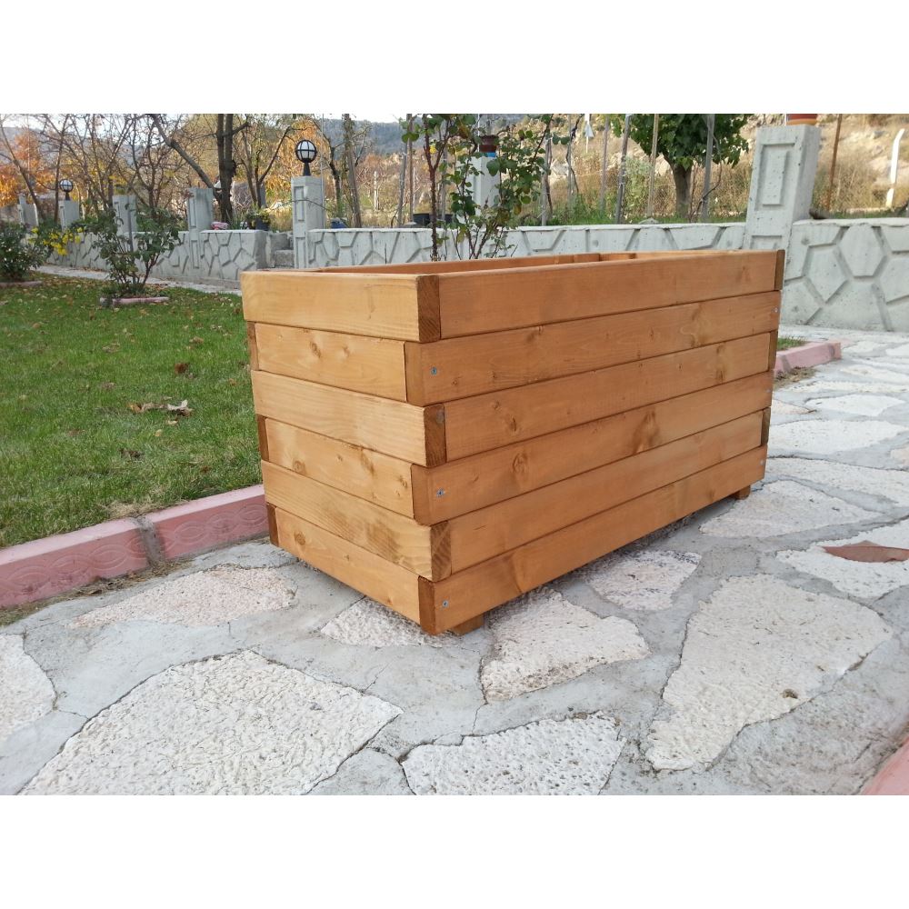 Ahşap saksı
